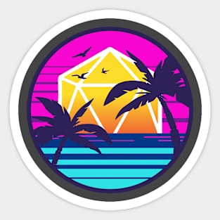 Dice Sunset Sticker